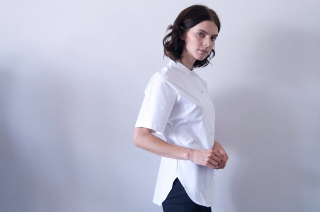 liko shirt in white cotton 690.00