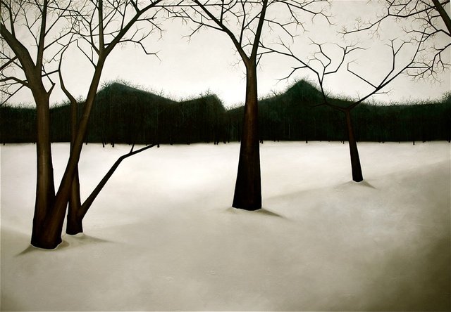 S Frantz, Bare, 2011, oil on canvas, 71 in x 101 in