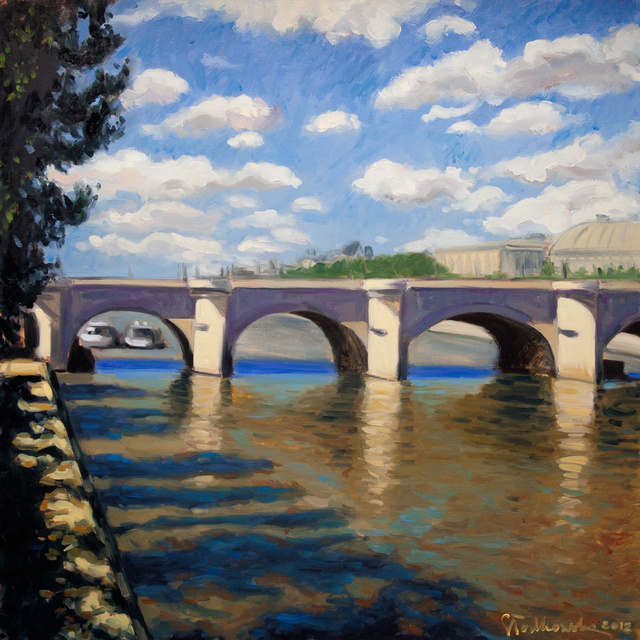 Seine, 80x80 olej płótno 2012