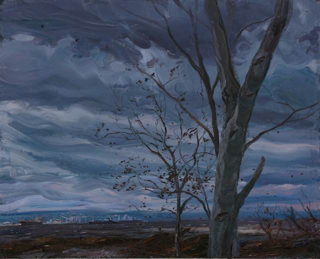 5 Crows 38 x 44"