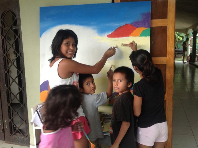 Art workshop at Mision Mexico