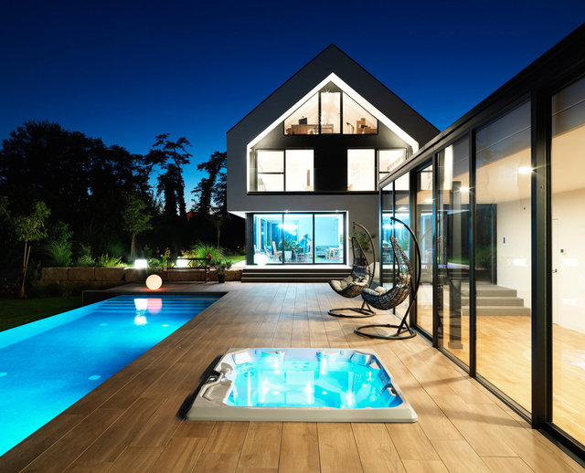 Piscine à débordement, piscine intérieure, jacuzzi et sauna - Lauterbourg 2018