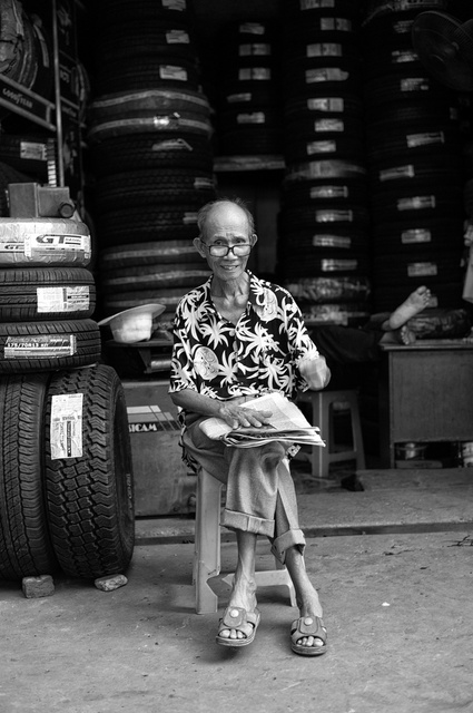 Older man in Hanoi