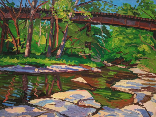 Railbridge     24 x 34"