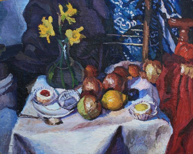 Daffodils and Pastries    24 x 30"