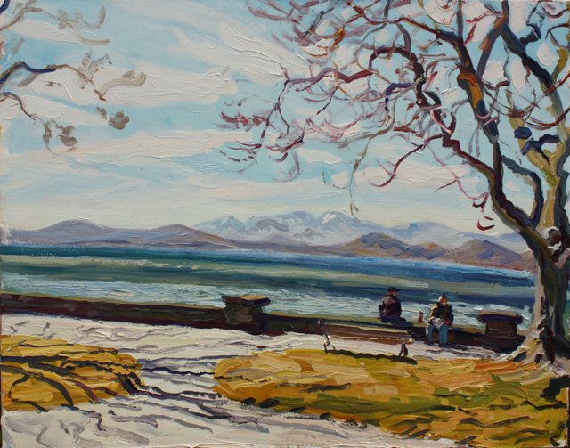 Guys in the Park 22 x 28"