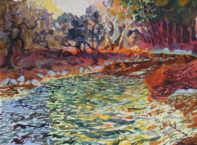 Morning Sun, 22 x 30"