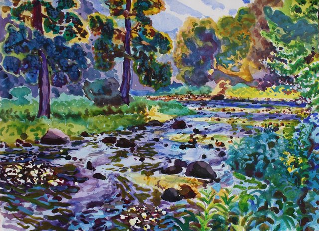 July Morning, 22 x 30" sold