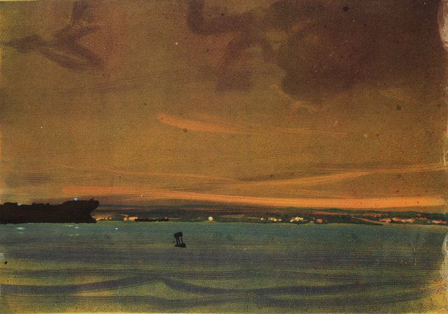 Waterfront Twilight 10 x 13"