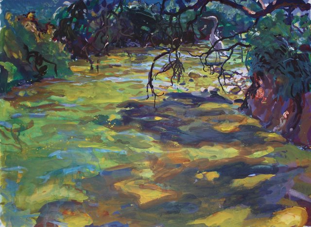 Around the Bend, 22 x 30"