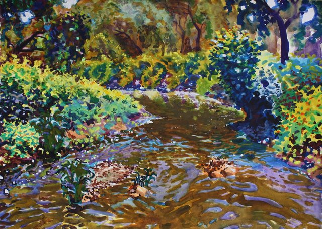 Summer Creek, 22 x 30"