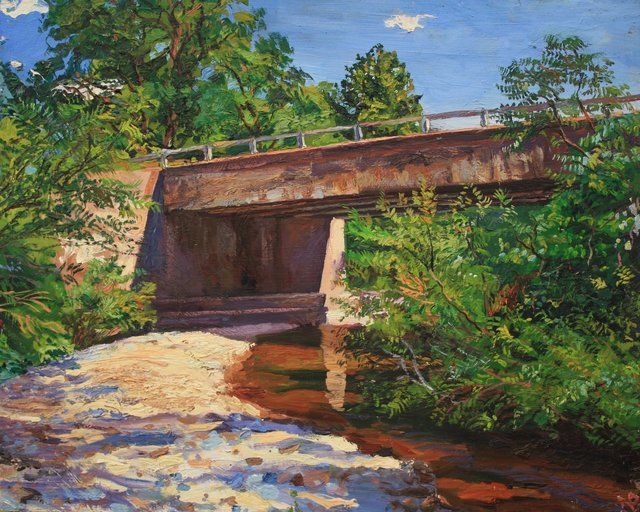 Country Bridge   26 x 32"