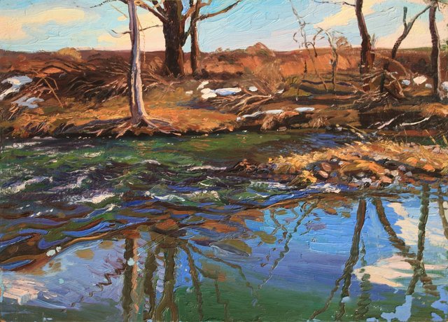 Ithaca Spring Creek    18 x 24"