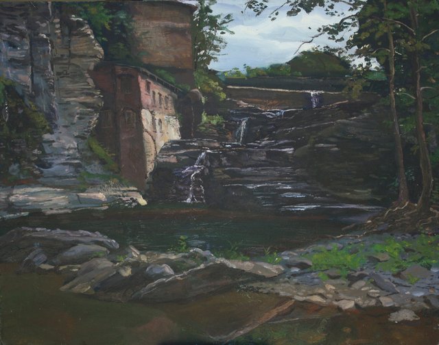Below the Dam 24 x 30"