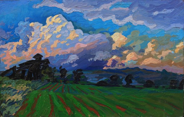 Brewing Storm      24 x 34"