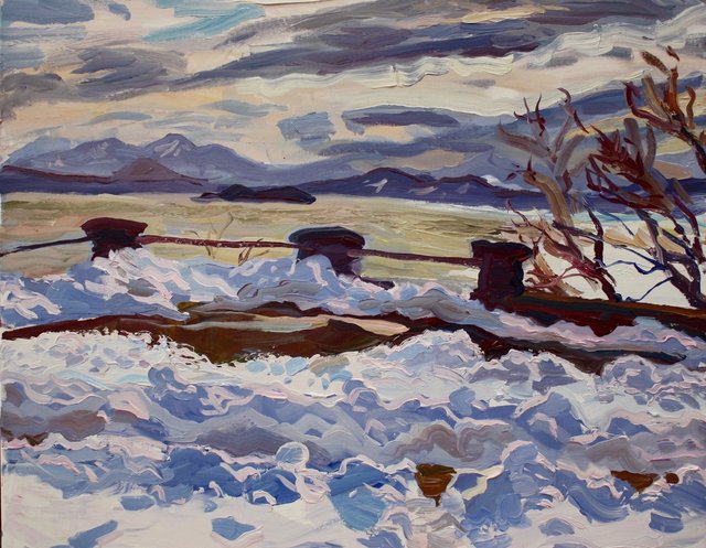 Melting Snow 22 x 28"