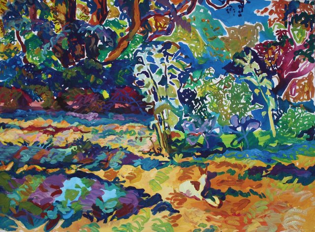 Gracie at Rest, 22 x 30"