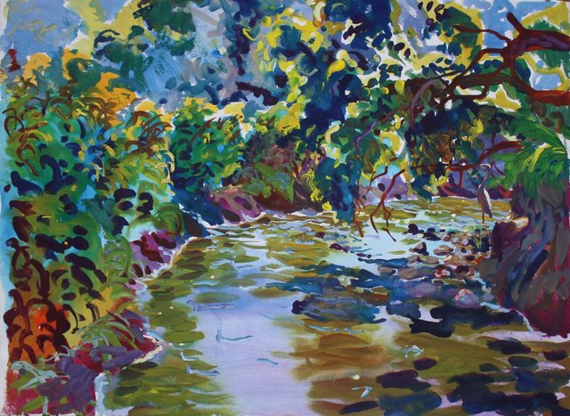 Heron- July, 22 x 30"