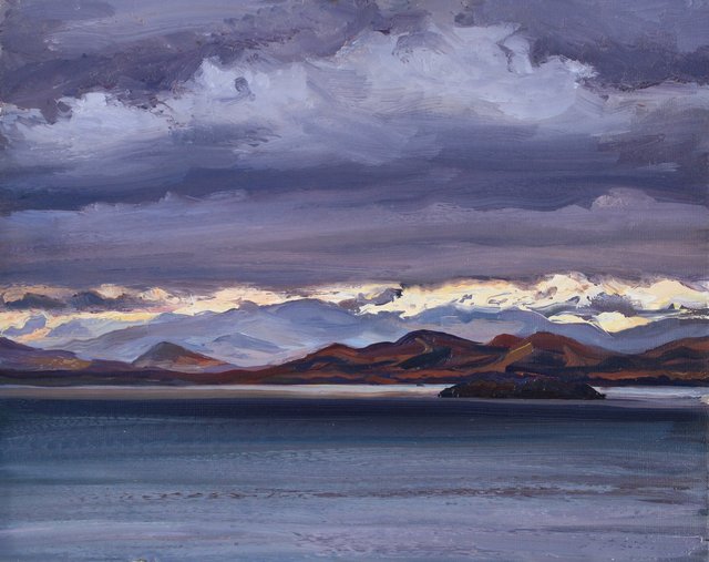 Sun Breaks Through Over Shangri-La 16 x 20"