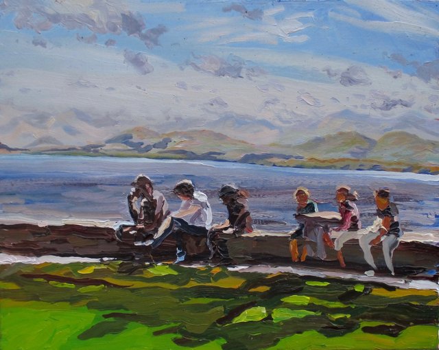 Adults and Kids, 16 x 20"   sold