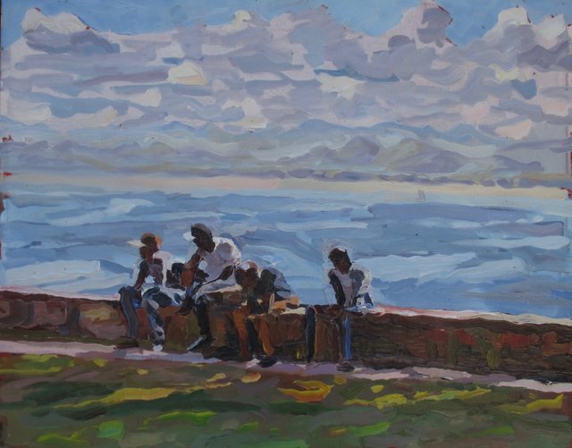 Gathering, 16 x 20"