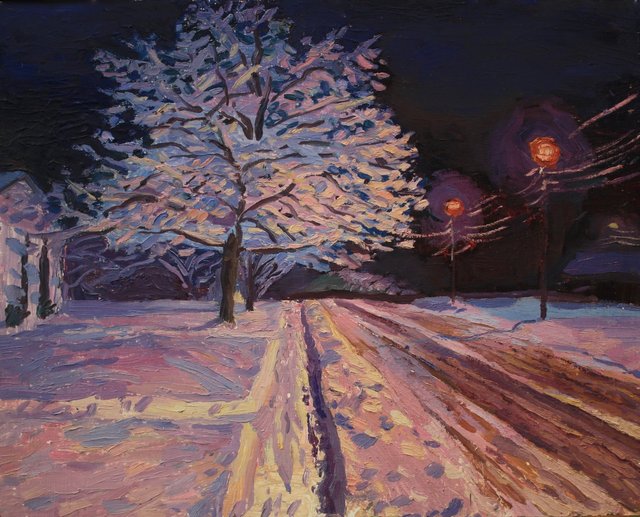 Winter Street 24 x 30"