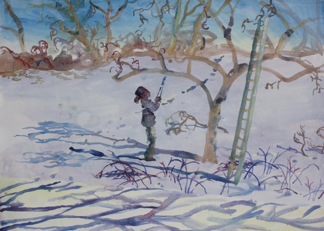 Chloe Pruning, 22 x 30"