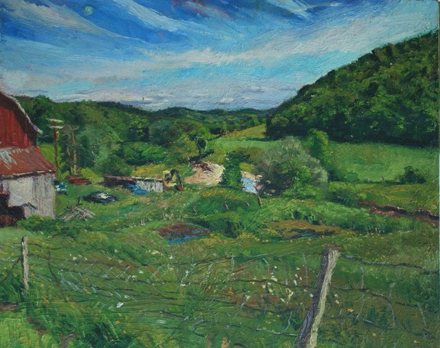 Speedsville Barn 24 x 30"