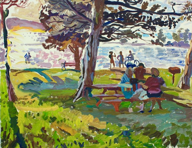 Evening Picnic 22 x 28"