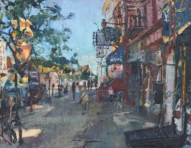 Delancy St. 24 x 30 oil