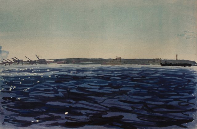 Harbor Glint 10 x 13"