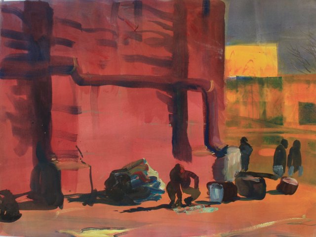 Salesman 19 x 26 monotype