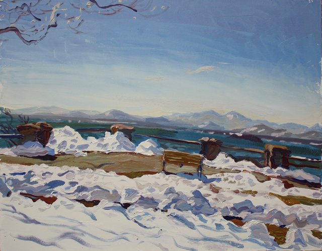 Bright Day- Park 22 x 28"