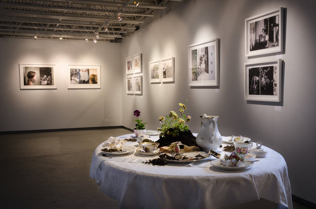 Exhibition with Spin Club Coffee Table Installation