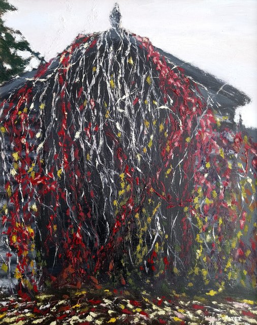 Ukryta brama 41x33 olej płótno 2018