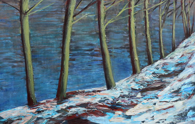 Ścieżka 70x110 olej płótno 2019