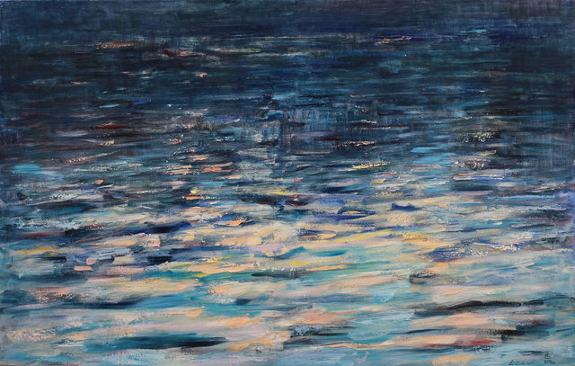 Woda 70x11- olej płótno 2019