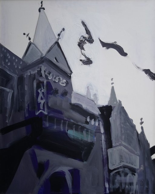 Ratusz Wrocławski 100x80 akryl płótno 2018