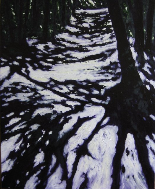 Las Bielański 100x81 olej płótno 2013