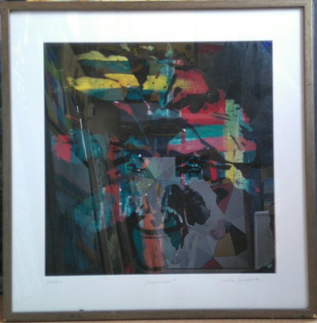 Bananowiec 50x50 monotypia 2008