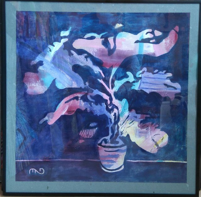 Bananowiec 50x50 monotypia