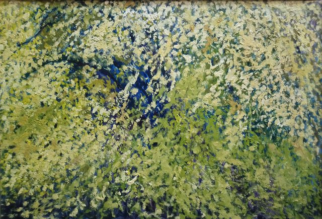 Październik na Bielanach 50x70 olej płótno 2016