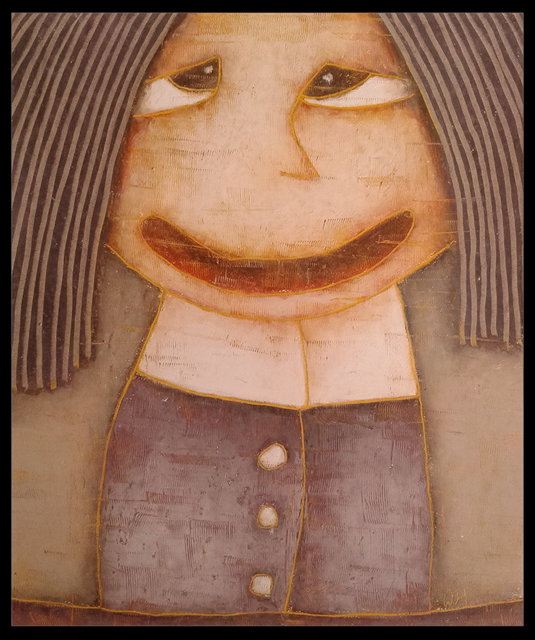 Panna Gosia 50x60 pastele olejne papier (wł. pryw.)