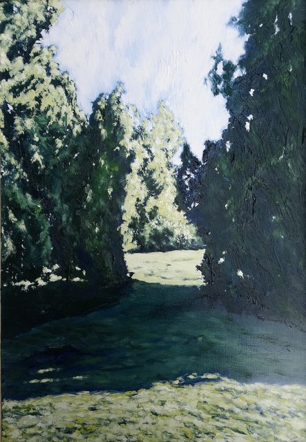 Brama 55x38 olej płótno 2019
