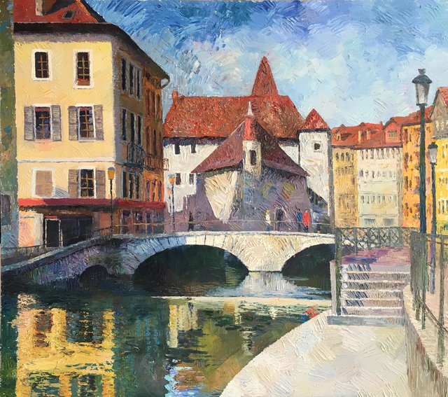Annecy 80x90 olej płótno 2016