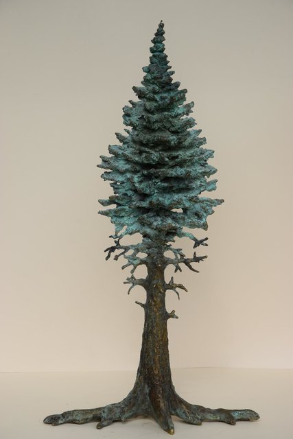 Świerk 38x21x9 brąz