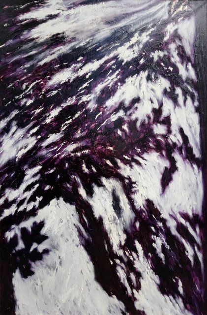 Cienie na Cegłowskiej 120x80 olej płótno 2011