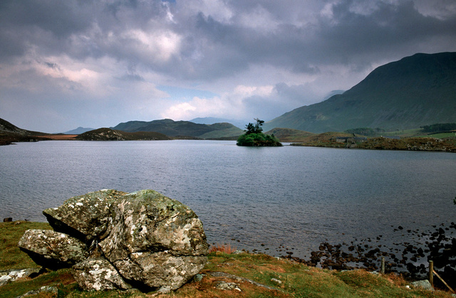 Tal-y-Llyn-Lake, au pied du Cadair Idris,National Park,2000.