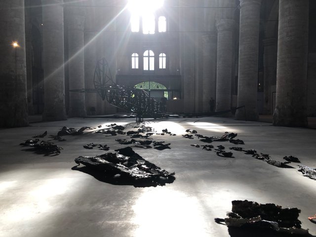 scrap and shatter / cardboard and jacquard woven