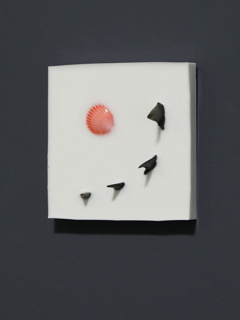 the beauty and the beasts 4 - schoonheid heeft haaien als ontbijt  - 10x10cm- 2026